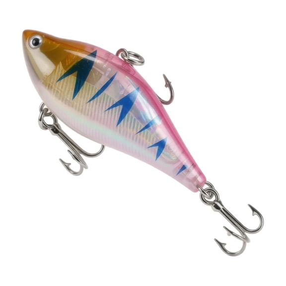 Bass Fishing Lure with 2.4 Inch Laser Reflective Lipless Crankbait, Sharp Treble Fishing Hooks Equipped Hard Bait for Saltwater Fishing and Crappie Fishing, Thoughtful Fishing