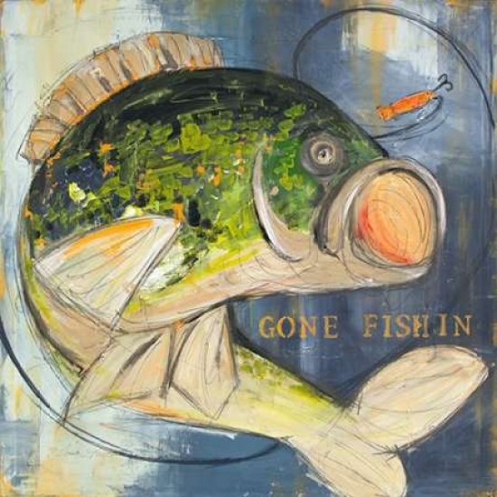 Bass Fishing Lures Canvas Art - Melissa Lyons (24 x 24)
