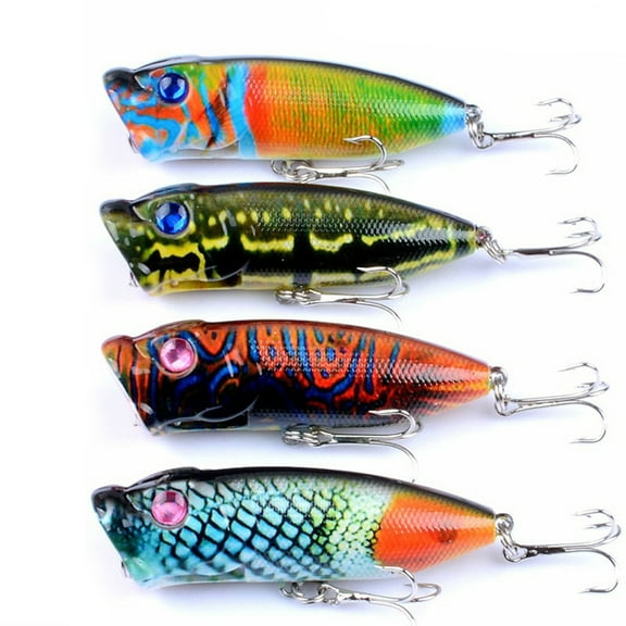 Opolski Bass Fishing Lures Swim Baits Top Water Fishing Lures Bass Hard Baits 3D Eyes Life-Like Swimbait Fishing Baits for Freshwater Saltwater