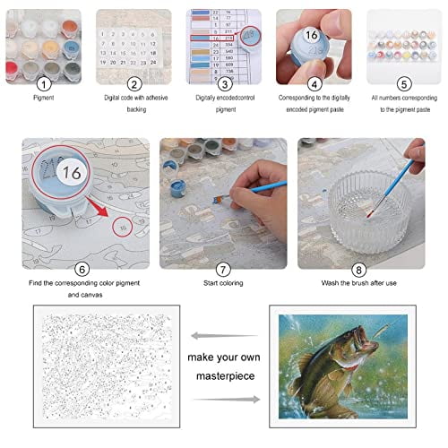 Paint By Numbers Kit For Adults - Beach German Shepherd Dog DIY Painting 40x50cm