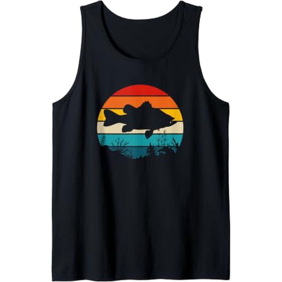 Bass Fishing Tank Top Size S-3XL