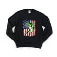 thumbnail image 1 of Bass Fishing USA Flag Patriotic Outdoor Pride Fisherman Graphic Sweatshirt, for men & women, up to size 5XL, 1 of 3