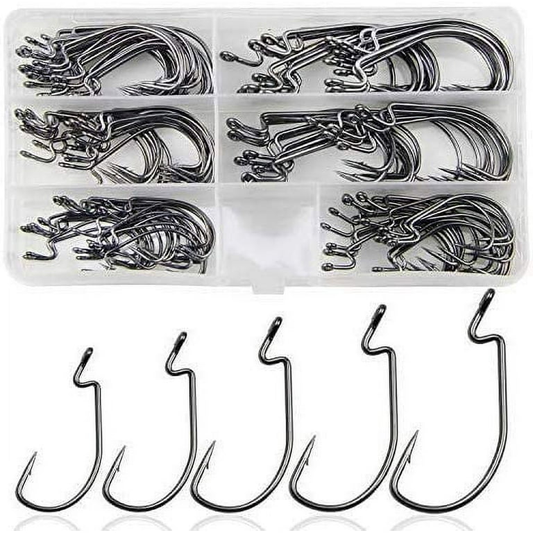 FishTrip EWG Hooks for Bass Fishing-50pcs Offset Worm Hook Texas Rig Hooks  for Freshwater Saltwater Size 3/0 : Buy Online at Best Price in KSA - Souq  is now : Sporting Goods