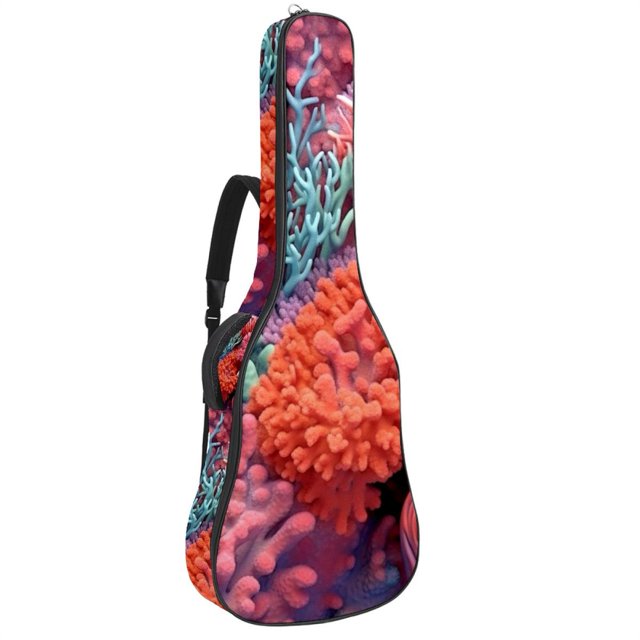 Bass Guitar Bags with Aesthetic Deepsea Corals, Acoustic Guitar Bag 40