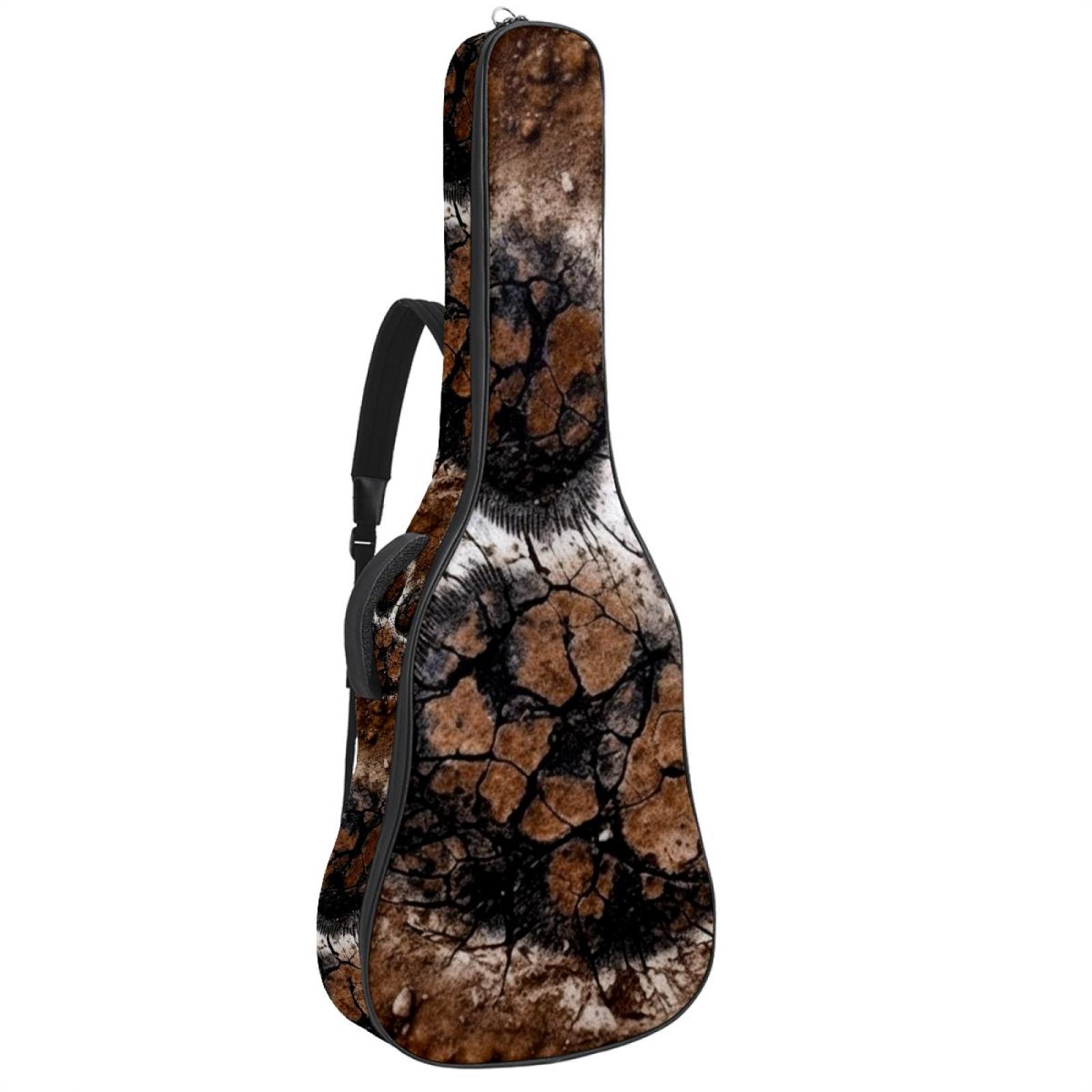 Bass Guitar Bags with Dog Cat Paw Print, Acoustic Guitar Bag 40 41 inch