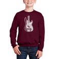 thumbnail image 1 of Bass Guitar - Boy's Word Art Crewneck Sweatshirt, 1 of 3