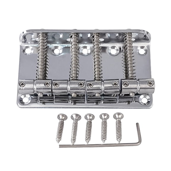 Bass Guitar Bridge Bass Bridge Assembly Replacement Vintage 4 String Bass Bridge Electric Bass Guitar Accessories