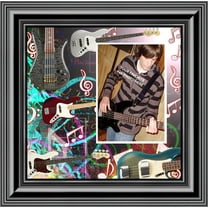 Bass Guitar Concert Band Personalized Picture Frame, 10X10 3521