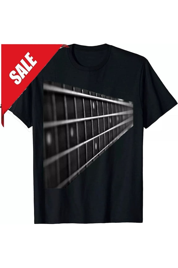 Bass Guitar Fret Musician String Instrument Electronics Low End Bands T-Shirt