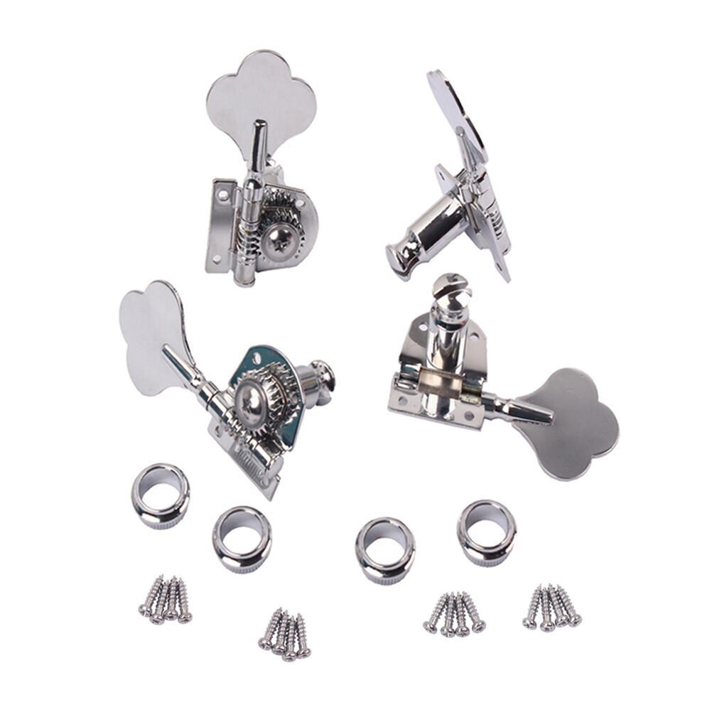Bass Guitar Locking Tuners Pegs for Electric Semicircle Half Closed