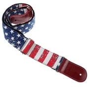 Raindrops Cotton Canvas Guitar Strap Replacement with Stylish Pattern for Acoustic and Electric Instruments