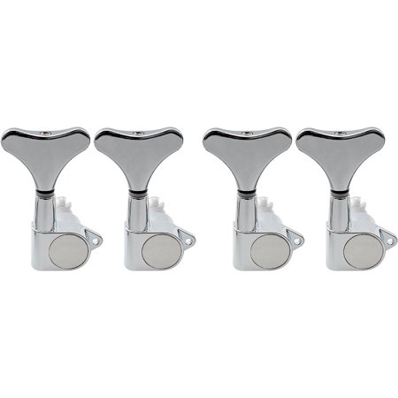 Bass Guitar Tuning Pegs Machine Heads Tuners Keys Set Chrome 4R Sealed