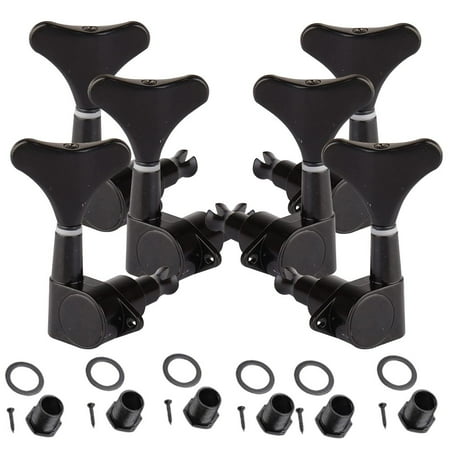 Bass Guitar Tuning Pegs Tuners Machine Heads for 6 String Sealed 3L3R