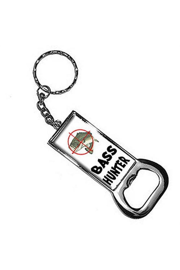 Fish Fishing Fisherman Keychain Key Chain Ring Bottle Bottlecap Opener
