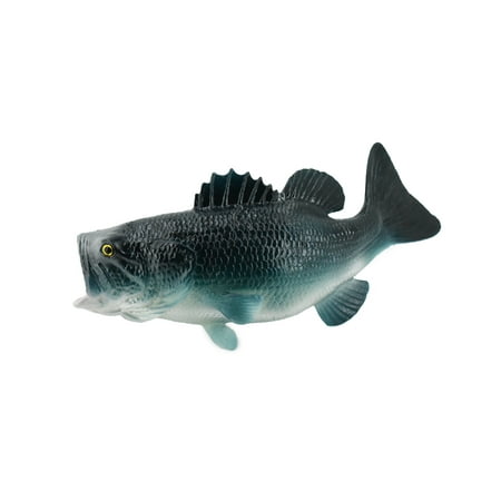 Bass, Largemouth Bass, Museum Quality, Hand Painted, Rubber Fish Figure, Realistic Model, Replica, Kids, Educational, Gift, 6" CH236 BB120