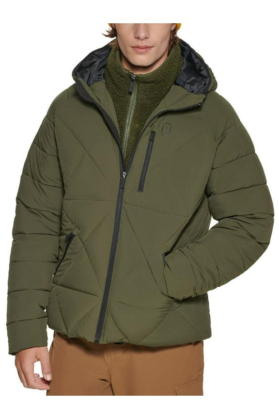 Mens Glacier Hooded Winter Puffer Jacket