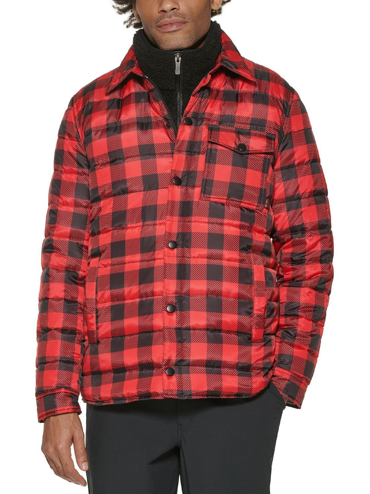 Bass Outdoor Men's Mission Plaid Puffer Jacket Blue Size Small main image 1