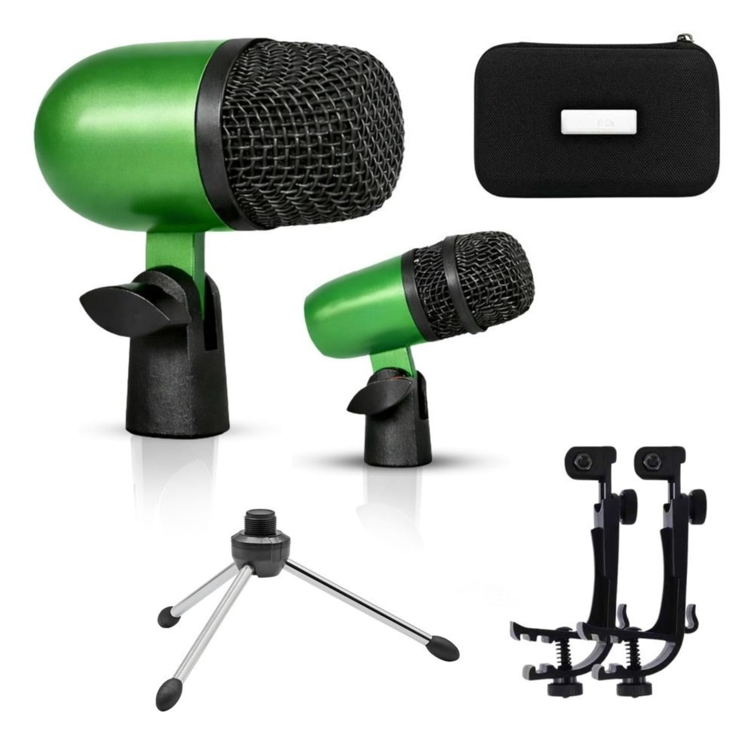 Bass Microphone, Portable Microphone, Clip-on Microphone, with Desktop Stand and XLR Interface, Suitable for Recording Studios and Concerts