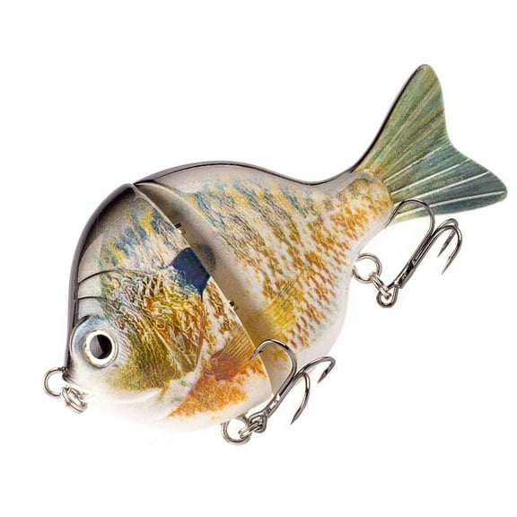 Bass Minnow Fishing Lures Hard Plastic Two-section Jointed Fishing Lures 9cm 34.5g Sinking Bluegill Swimbait Glide Bait Crankbait Wobbler Bass Pike Tackle