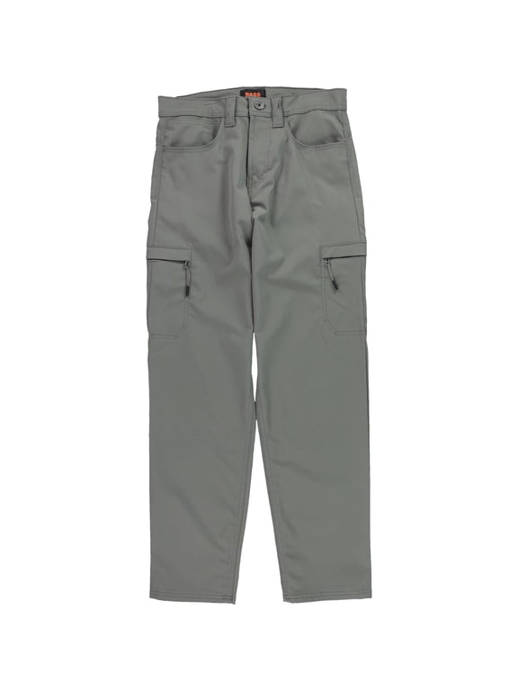 Mens Essential Tech Cargos Casual Cargo Pants, Green, 34W x 31L