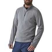 Bass Outdoor Mens Blaze Quarter Zip Pullover Sweatshirt Large Grey Gargoyle