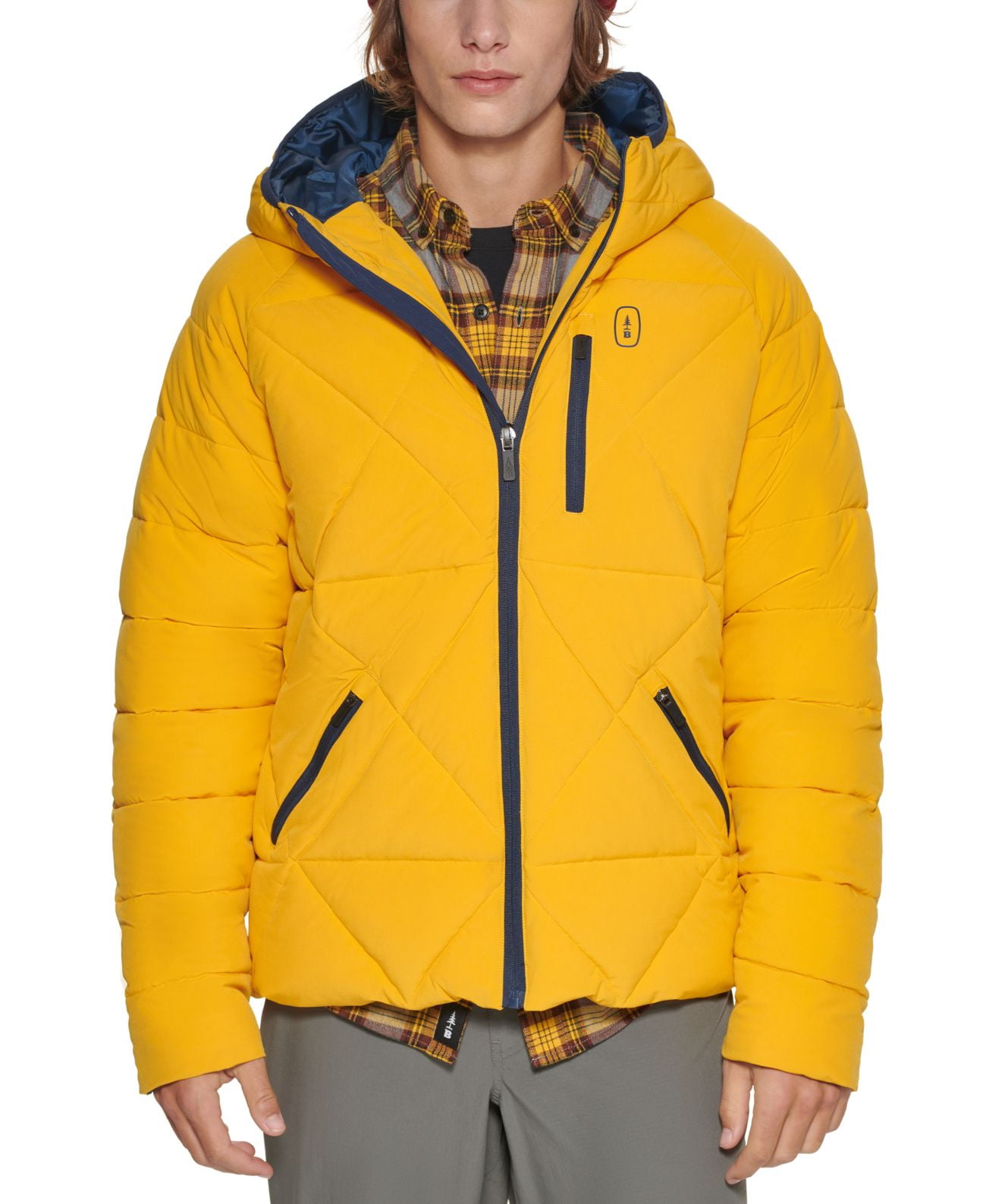 Bass Outdoor Men's Glacier Hiking Jacket Yellow Size XL 