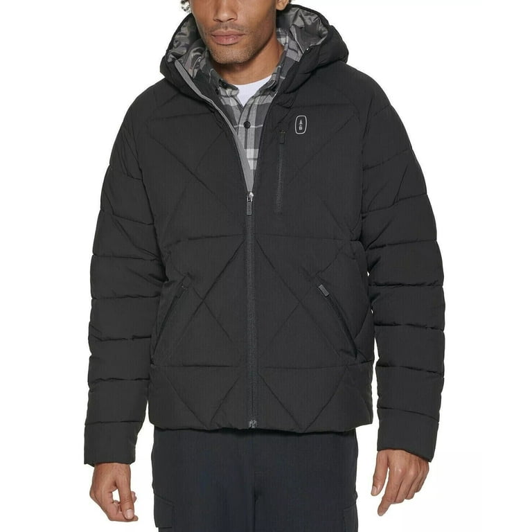 Bass Outdoor Men's Glacier Hiking Jacket in Black-Size XL