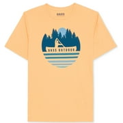 Bass Outdoor Men's Logo Graphic Tech T-Shirt Orange Size Small