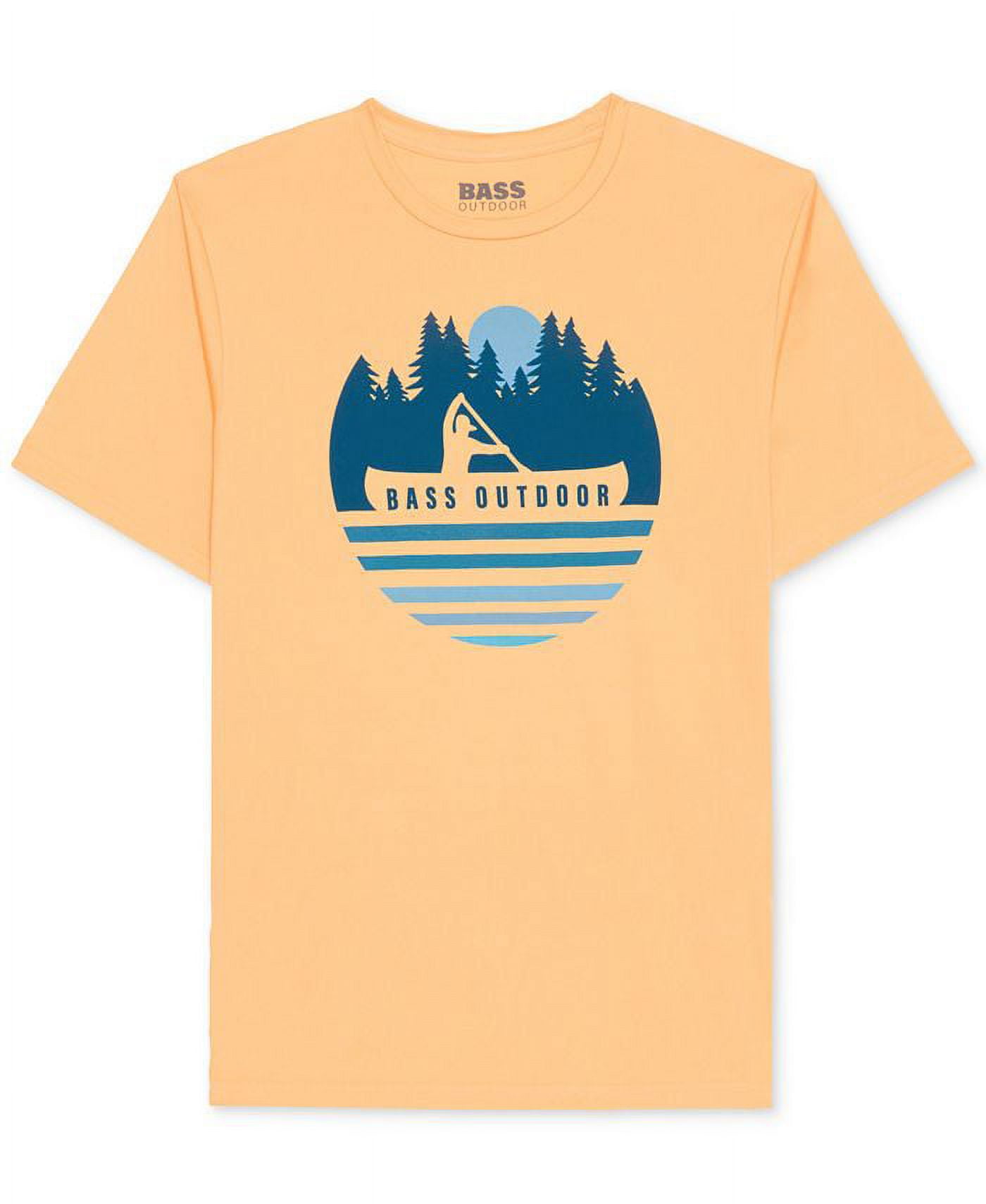 Bass Outdoor Men's Logo Graphic Tech T-Shirt Orange Size XX-Large