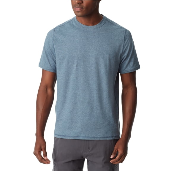 BASS OUTDOOR Mens Core Performance Basic T-Shirt, Blue, Small
