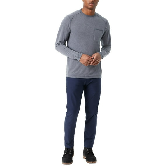 BASS OUTDOOR Mens Utility Basic T-Shirt, Blue, Small