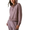 thumbnail image 1 of Bass Outdoor Womens Hibernate Half Zip Hoodie Top Flint M, 1 of 3