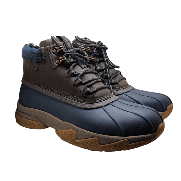 Bass Outdoor Womens Blue Brown Field Duck Waterproof Mid Boot Size 8