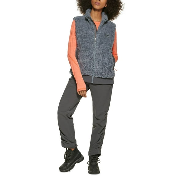 Bass Outdoor Womens Route Hiking Faux Sherpa Vest,Goblin Blue,X-Small