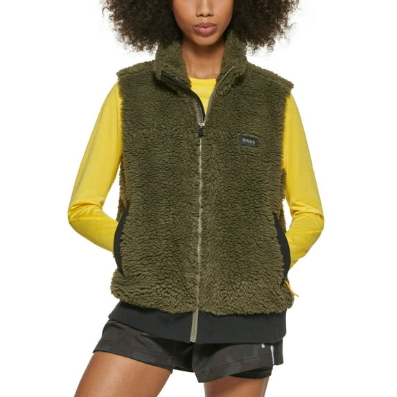 Bass Outdoor Womens Route Hiking Faux Sherpa Vest,Sea Turtle,X-Large
