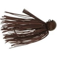 thumbnail image 1 of Bass Patrol Round Rubber Western Football Jig (Brown Rubber w/ Orange Silicone, 3/4 oz), 1 of 1
