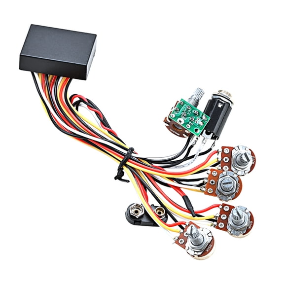 Bass Pickups, Guitar Bass Pickup, 3 Band Active & Passive EQ Equalizer Electric Bass Preamp Circuit Pickup Replacements