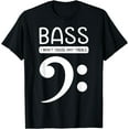 thumbnail image 1 of Bass Player Guitarist Bassist Guitar Treble Octave Clef T-Shirt, 1 of 4