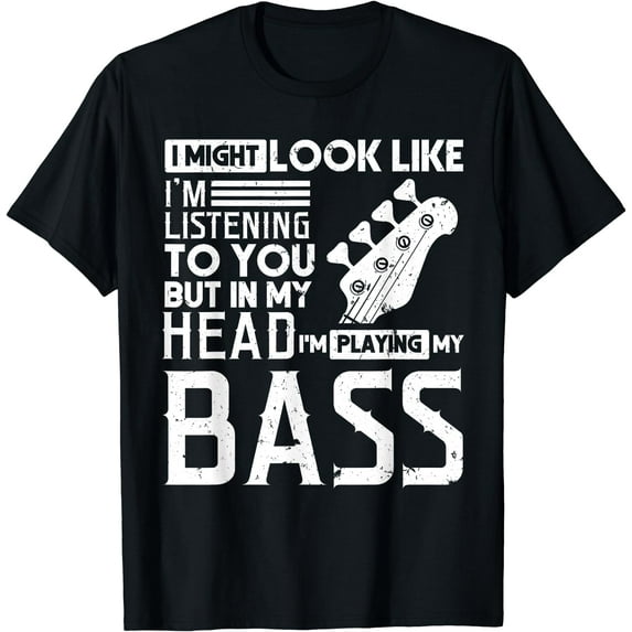 Bass Player Shirt Men Gift for Bass Guitar Player Bassist T-Shirt