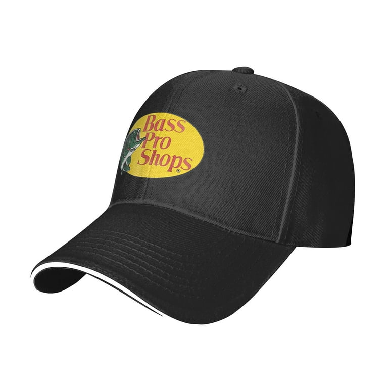 Bass Pro Shop Casquette Black- One Size Fits All Snapback Closure - Great  for Hunting & Fishing 