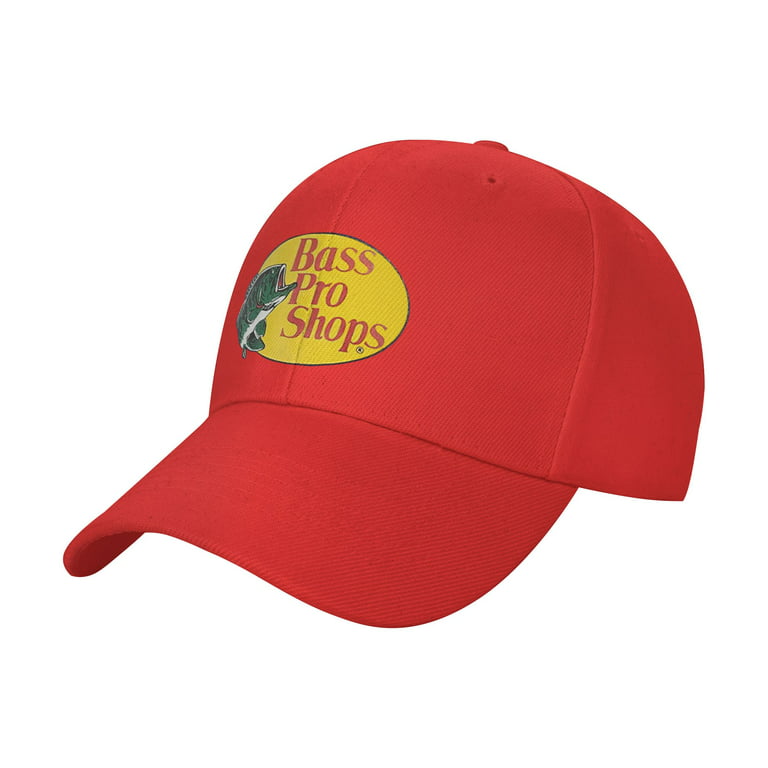 Bass Pro Shop Casquette Red Adjustable Mesh Baseball Cap for Hat Fishing Hat  Unisex 