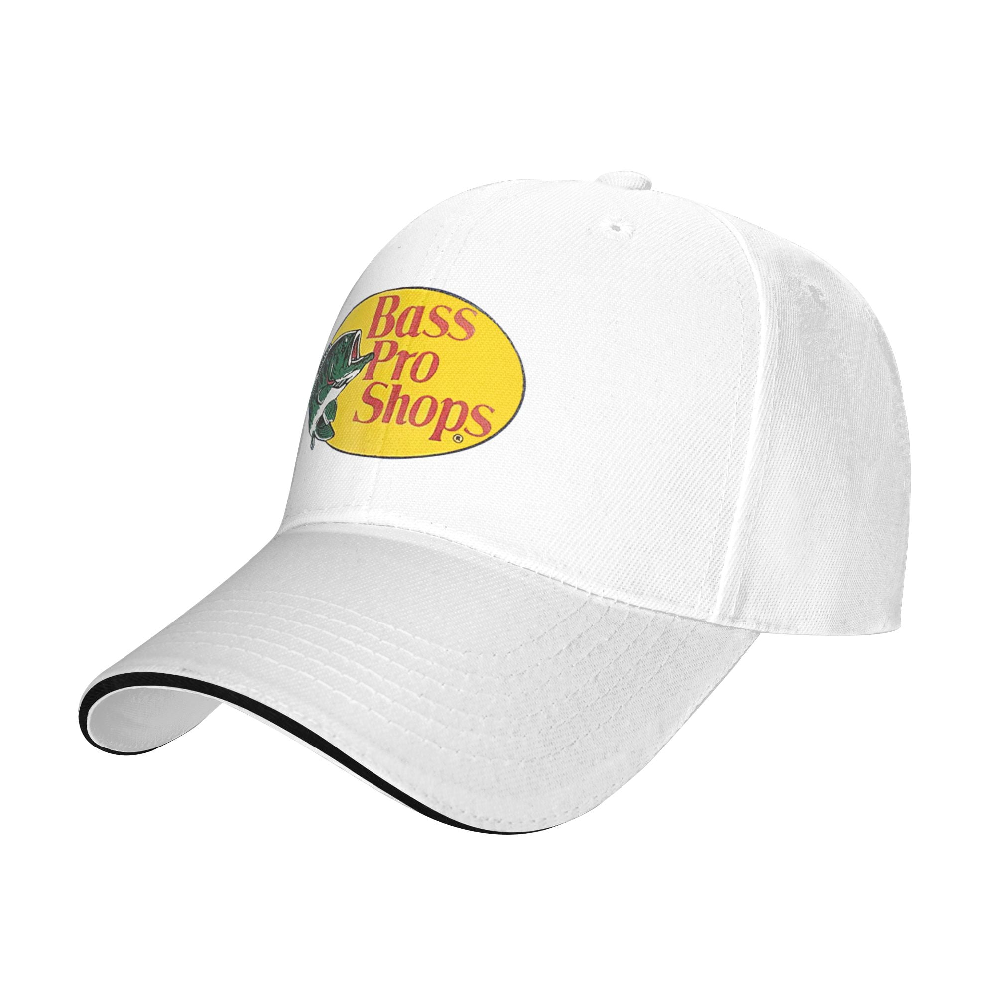 Bass Pro Shop Casquette White- One Size Fits All Snapback Closure - Great  for Hunting & Fishing