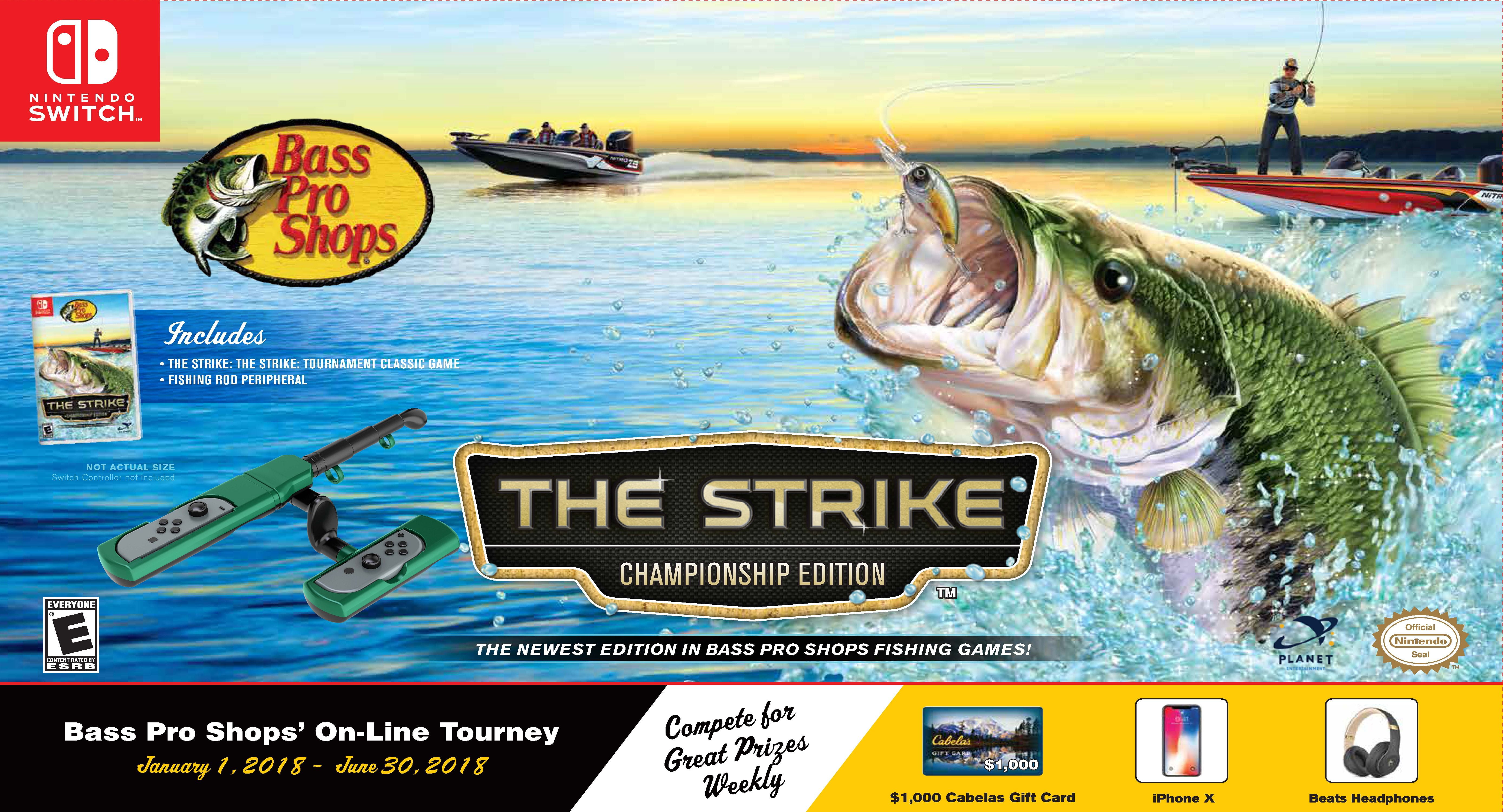 Bass Pro Shop: The Strike w/ Fishing Rod, Planet Entertainment, Nintendo  Switch, 869323000438