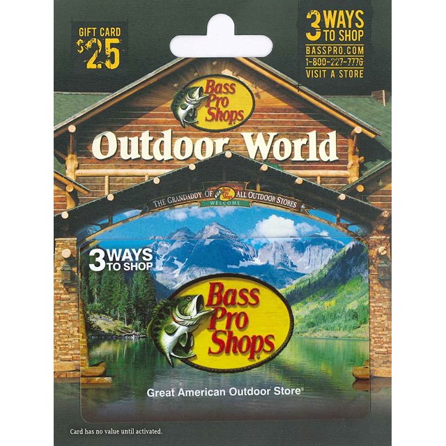 Bass Pro Shops Gift Card 25 Traditional