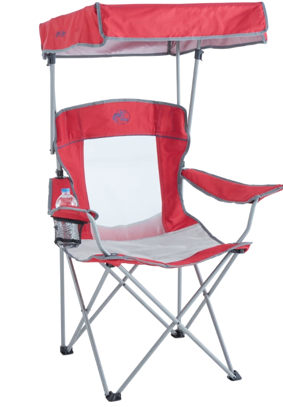 Bass Pro Shops Mesh Back Canopy Chair Red Gray Walmart