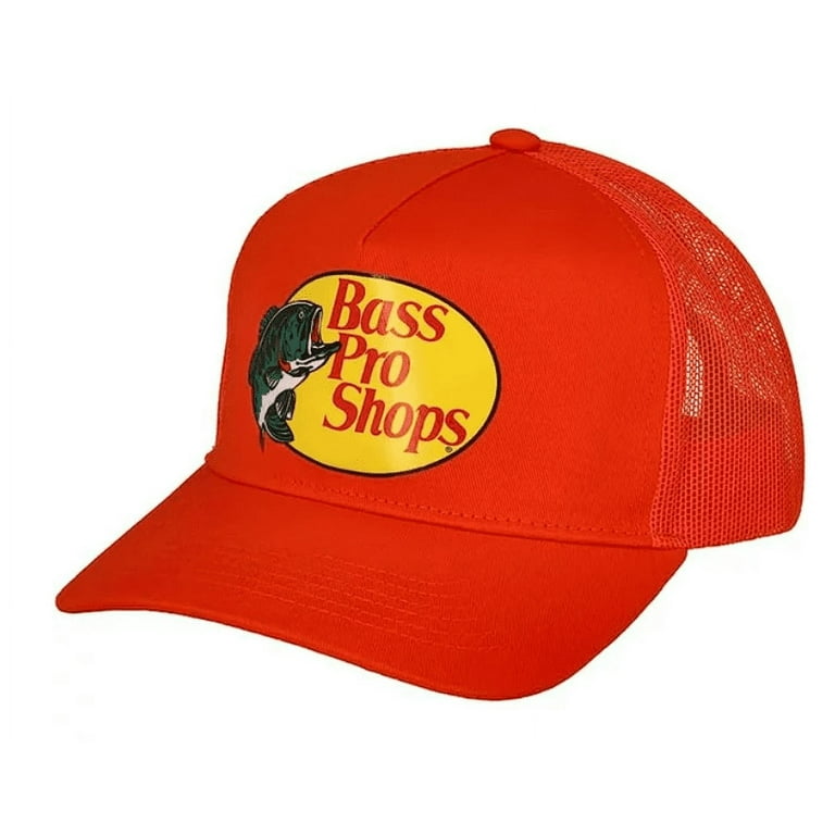Bass Pro Shops Hat Fishing Baseball Trucker Mesh Cap Adj TQM Regida  SnapBack Red