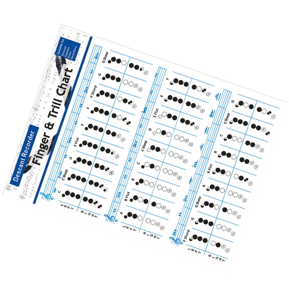 Bass Recorder Chords Finger Chart Recorder Practice Finger Chart Flute