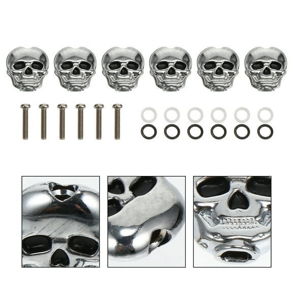 LIOOBO Premium Guitar Tuning Pegs Silver Durable and Lightweight 6Pcs