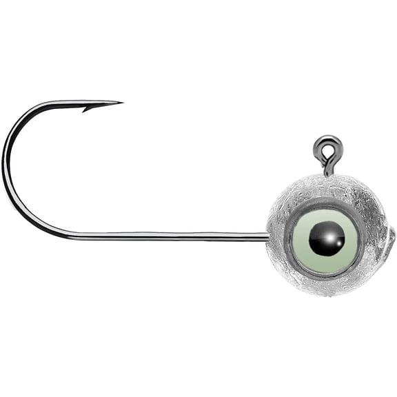 Bass Swimbait Fishing Jig Steel Freshwater Walleye Head Ball Round Heads Size1 (1/32oz.) 25 pcs