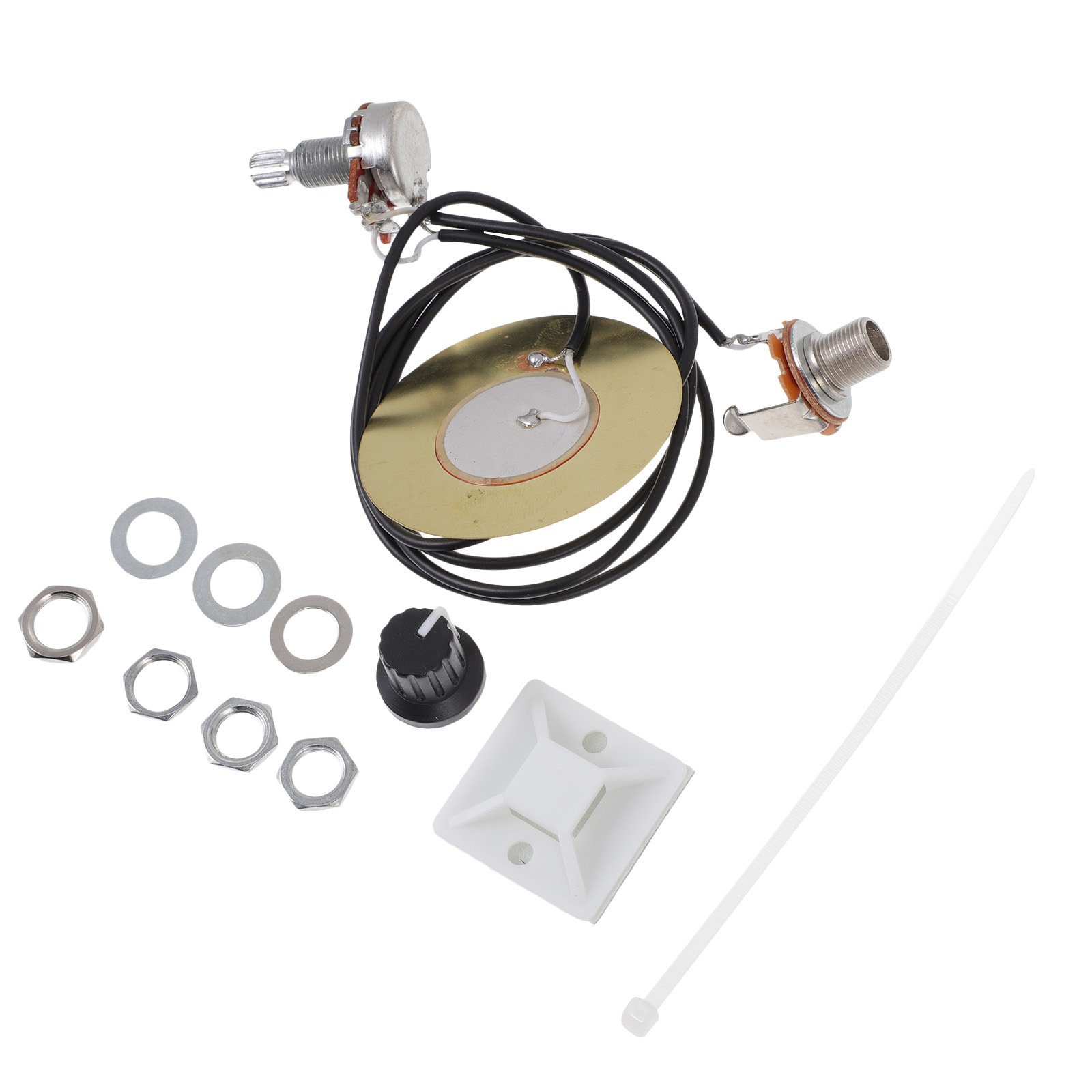 Bass Ukulele Piezoelectric Sensor Pickup Wiring Kit Multipurpose Tool Electronic Accessories
